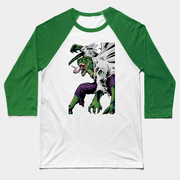 The Lizard Baseball T-Shirt by Black Snow Comics